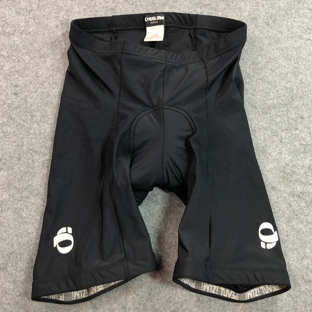 Pearl Izumi Mens Cycling Shorts M Black Padded Chamois Spandex 0165 Stretch
